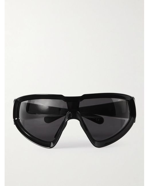 Rick Owens Black Moncler D-frame Acetate Sunglasses for men