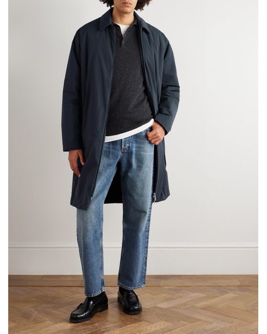 Laminar Blue Padded Shell Car Coat for men