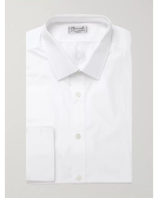 Charvet White Slim-Fit Cotton Shirt for men