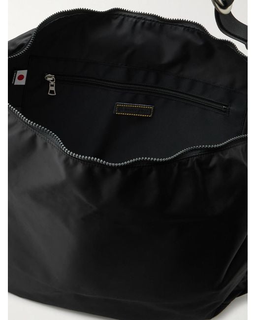 Master Piece Black Ark Leather-Trimmed Nylon Shoulder Bag for men
