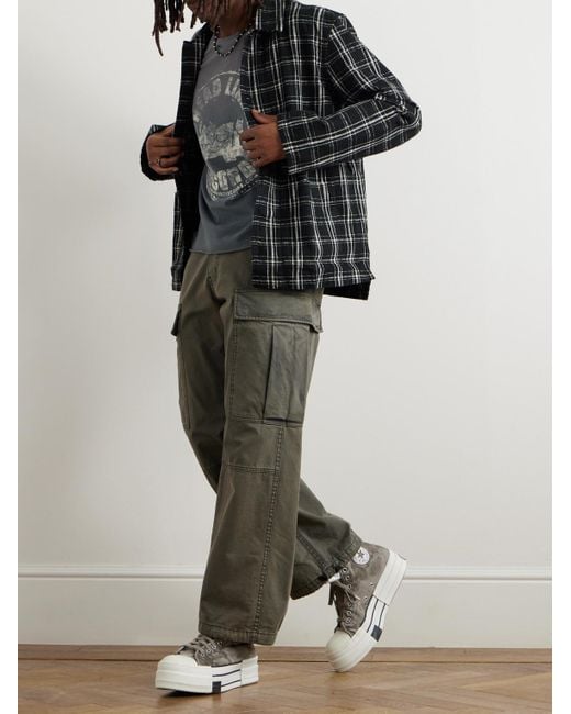 GALLERY DEPT. Gray Grailed Distressed Glittered Printed Cotton-Jersey T-Shirt for men