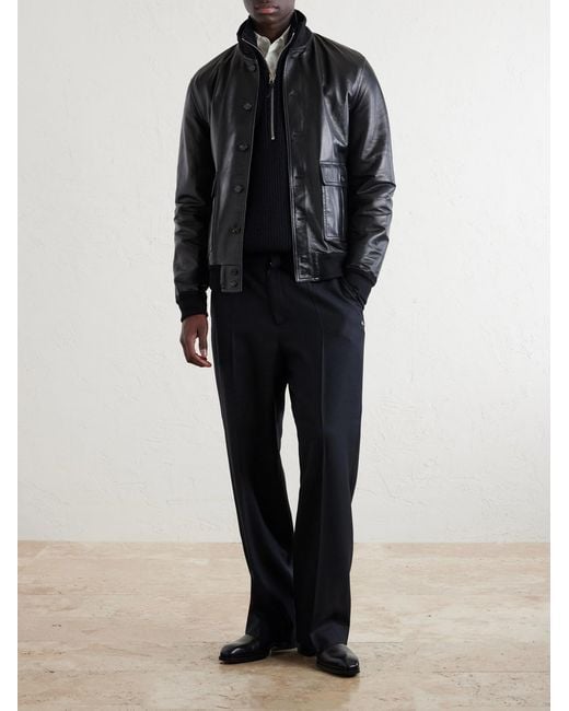 Valstar Black Ino Leather Jacket for men