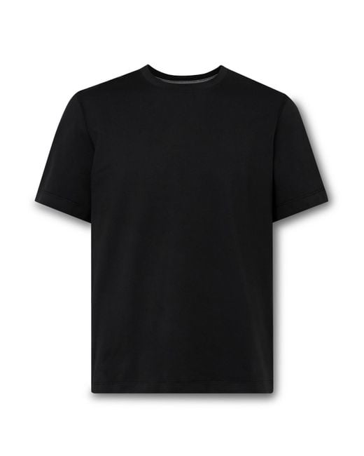 lululemon athletica Black Stretch Recycled-Jersey T-Shirt for men