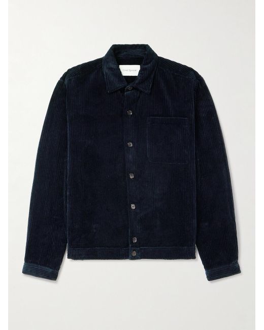 Oliver Spencer Blue Milford Cotton-corduroy Jacket for men