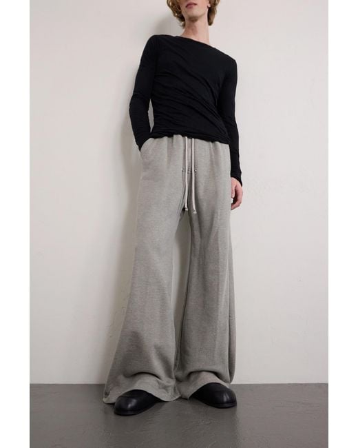 Rick Owens White Granola Leather Mules for men