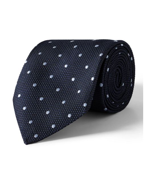 Tom Ford Blue 8cm Polka-dot Silk Tie for men
