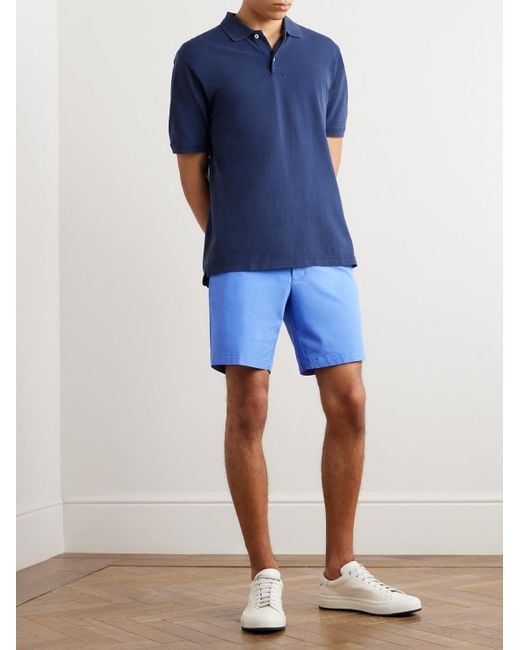 Peter Millar Crown Comfort schmal und gerade geschnittene Shorts aus Webstoff in Blue für Herren