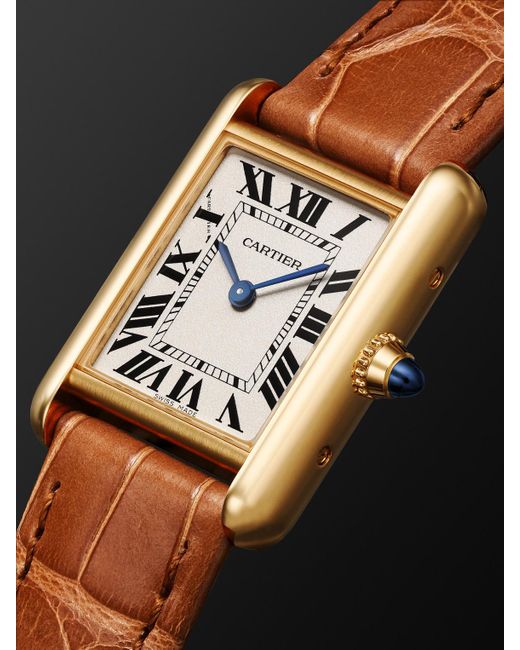 Cartier Black Tank Louis 18-Karat Watch, Ref. Wgta0342 for men