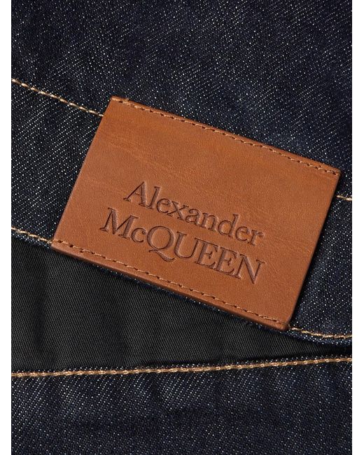 Alexander McQueen Blue Denim Jacket for men
