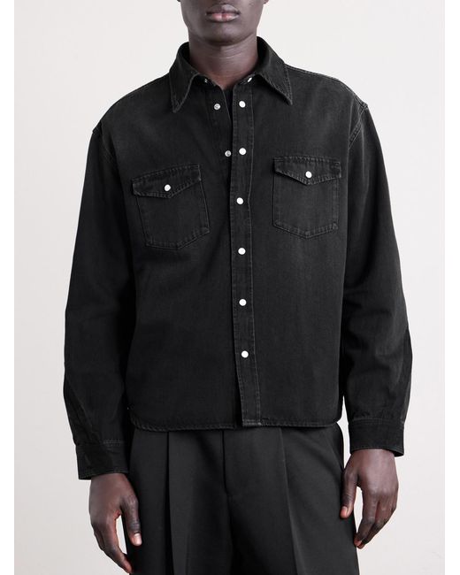 Denim Shirt di Givenchy in Black da Uomo