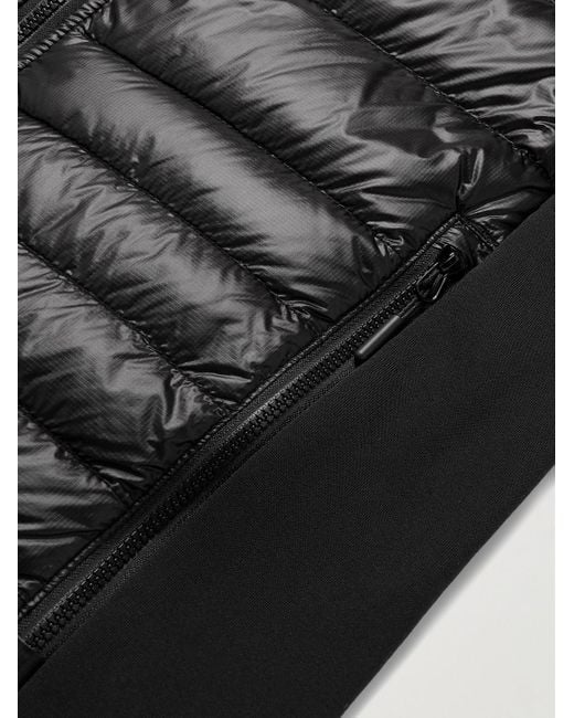 Canada Goose Black Hybridge Lite Slim-Fit Quilted Shell Down Gillet for men