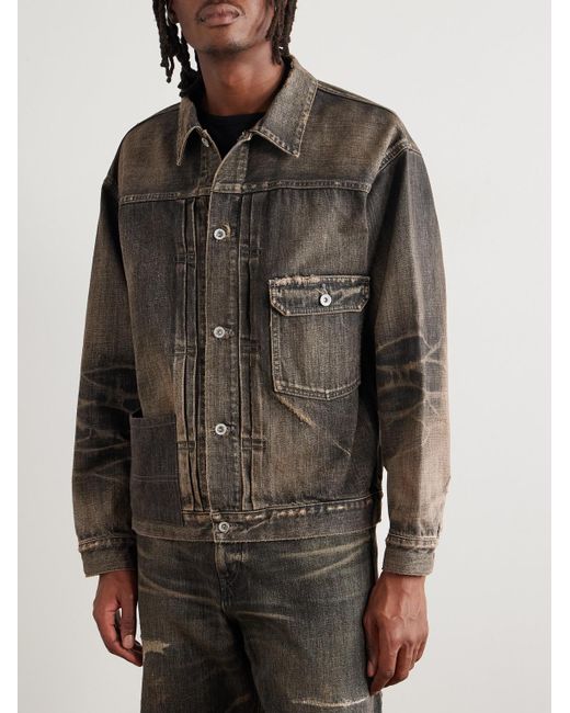 Neighborhood Gray Savage Type-1 Denim Jacket for men