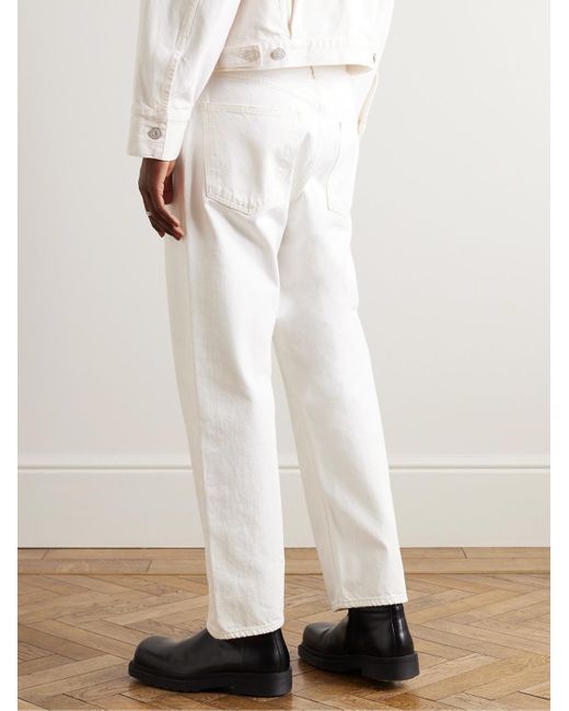 Agolde White 90's Straight-leg Distressed Jeans for men