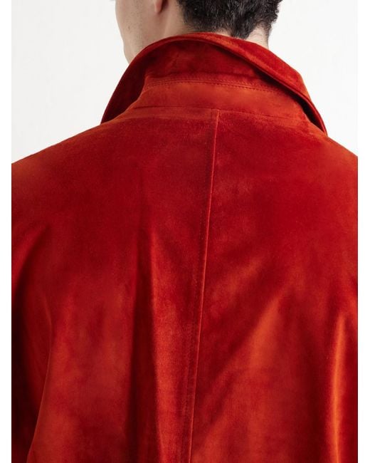 Valentino Garavani Red Suede Jacket for men