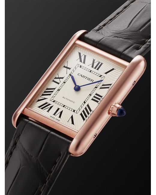 Cartier Black Tank Louis Xl 18-Karat Watch, Ref. Wgta0346 for men
