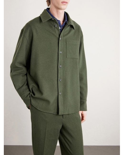 The Elder Statesman Green Wool for men