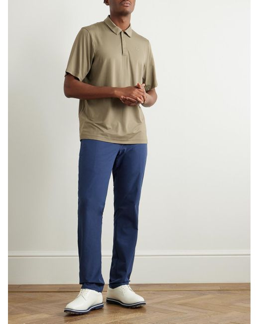 Peter Millar Blue Surge Straight-Leg Tech-Jersey Golf Trousers for men