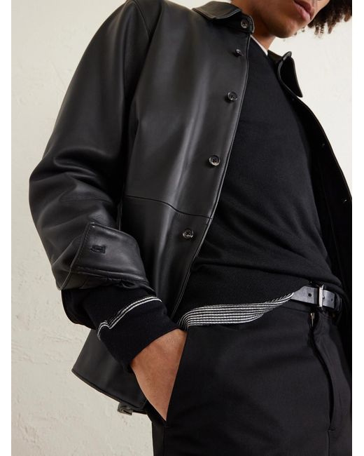 Gabriela Hearst Black Palco Wool Sweater for men