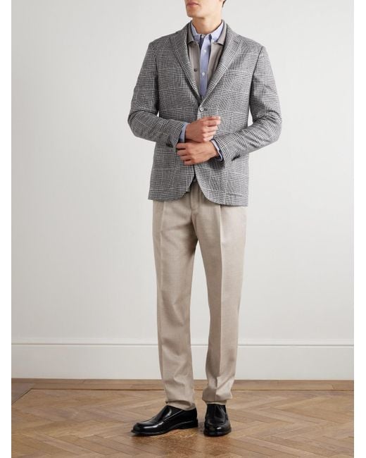 Pantaloni A Gamba Affusolata di Incotex in Natural da Uomo
