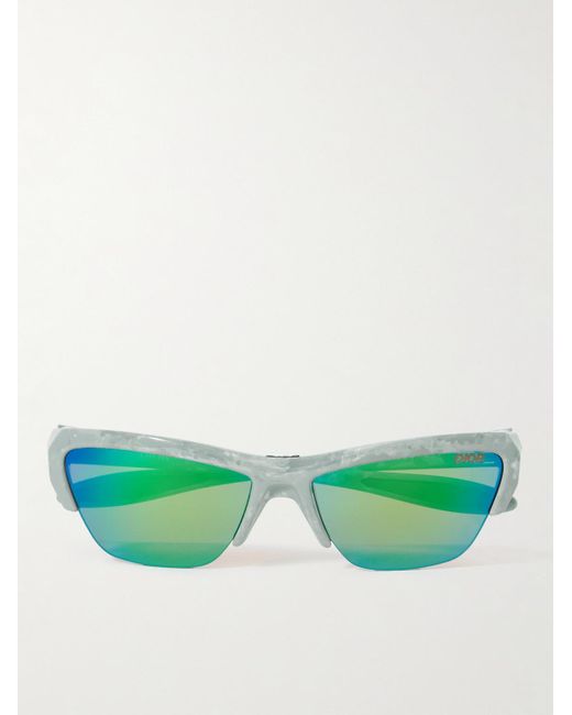 Dior Green Diorbay S1U Rectangular-Frame Acetate Mirrored Sunglasses for men