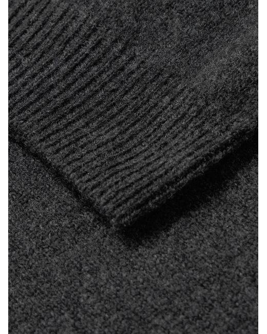 Sunspel Gray Wool Polo Shirt for men