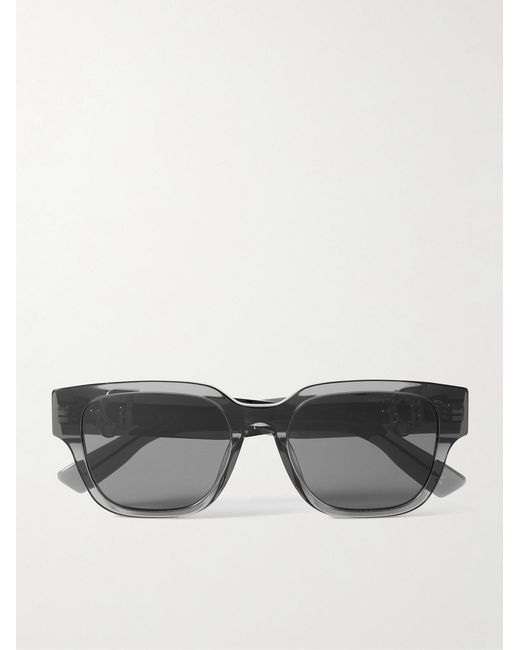 Dior Gray Dior Oblique S1i Square Acetate Sunglasses for men