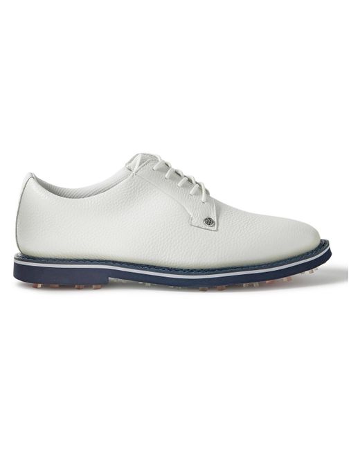 G/FORE Gallivanter Pebble-grain Leather Golf Shoes in White for Men | Lyst