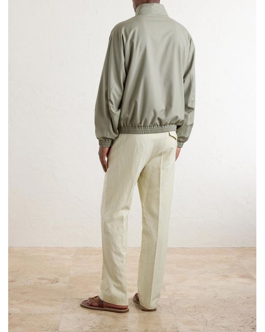 Auralee Green Wool Blouson for men