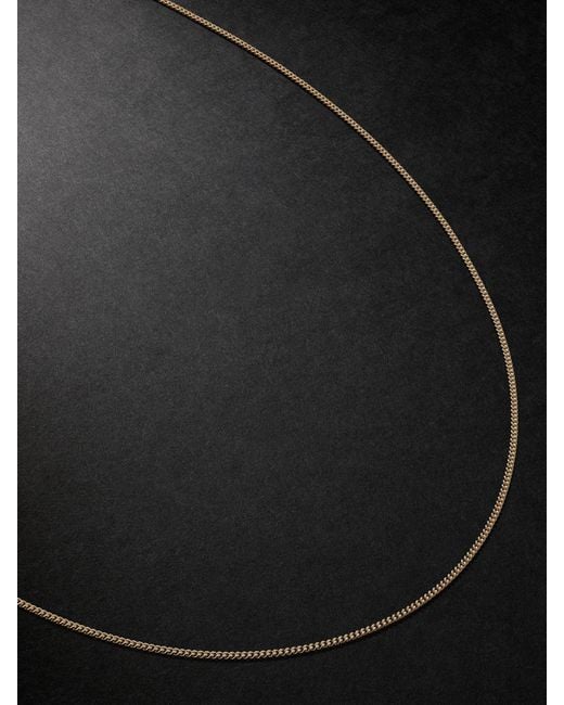 Jacquie Aiche Black 14-karat Gold Curb Chain Necklace for men