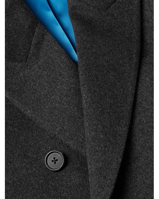 Cappotto Doppiopetto di Paul Smith in Black da Uomo