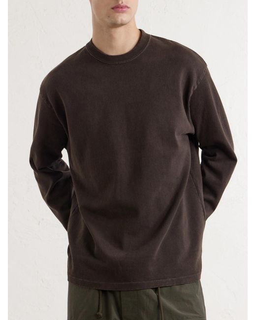 A.PRESSE Brown Cotton-Jersey T-Shirt for men