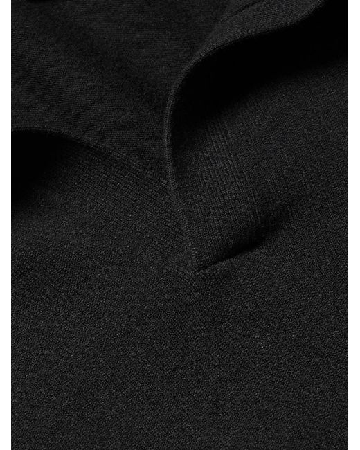 Club Monaco Black Johnny Jersey Polo Shirt for men