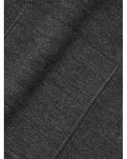 Mr P. Black Double-Faced Merino Wool-Blend Gilet for men