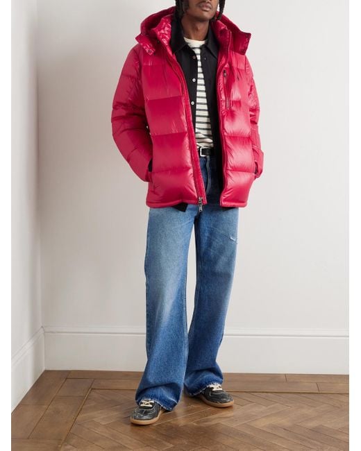 Polo Ralph Lauren Logo-Embroidered Quilted Recycled-Shell Hooded Down Jacket for men