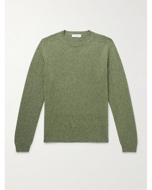 Boglioli Green Wool And Cashmere-blend Sweater for men