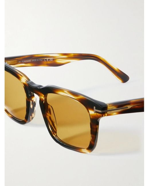 Tom Ford Natural Dax D-frame Tortoishell Acetate Sunglasses for men