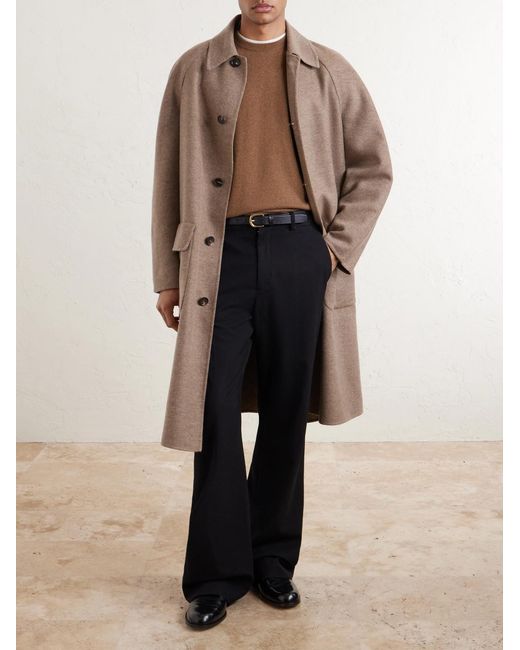 Loro Piana Brown Slim-fit Baby Cashmere Sweater for men