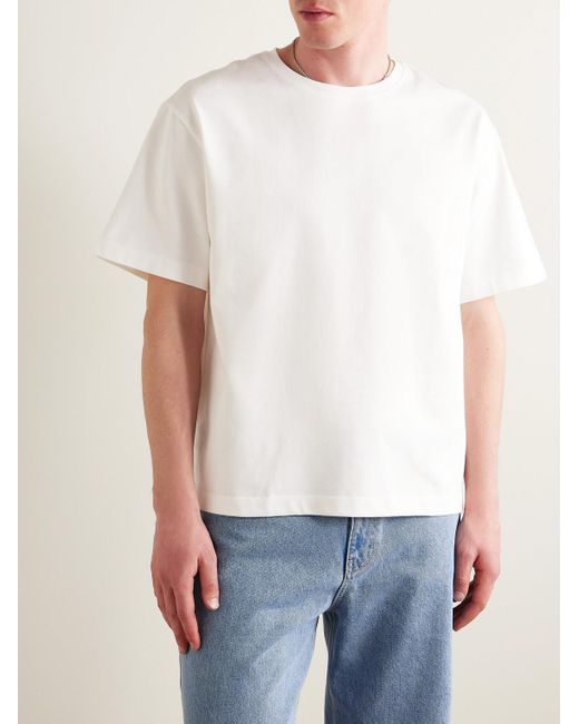 LE17SEPTEMBRE White Cotton-jersey T-shirt for men