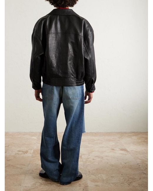 Jeans A Gamba Larga Effetto Consumato di Our Legacy in Blue da Uomo