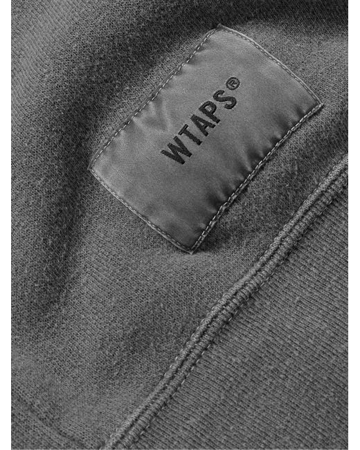 (w)taps Gray Cotton-blend Jersey Sweatshirt for men