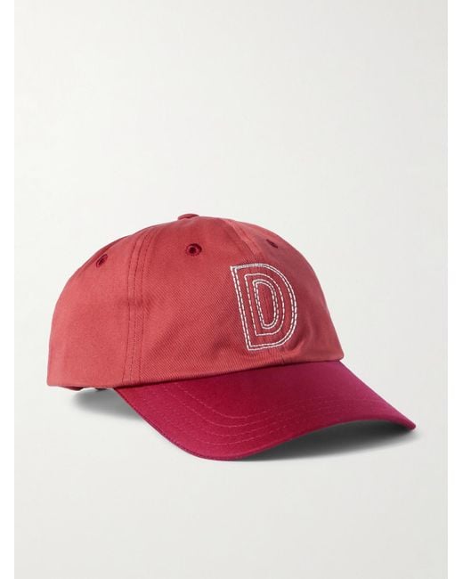 Drake's Cricketball Logo-Embroidered Cotton-Twill Baseball Cap for men