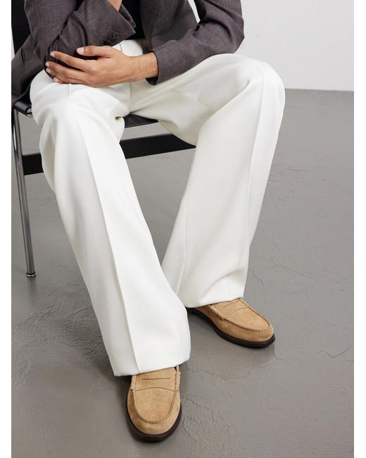 Church's White Rowley Suede Loafers for men