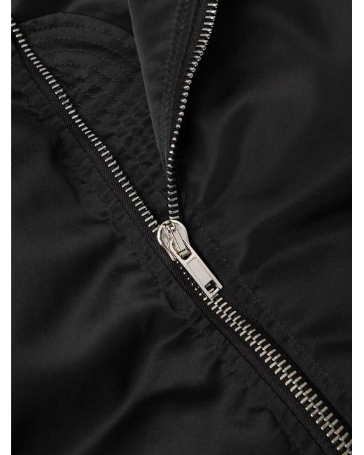 Rick Owens Black Imbottito Oversized Padded Shell Bomber Jacket for men