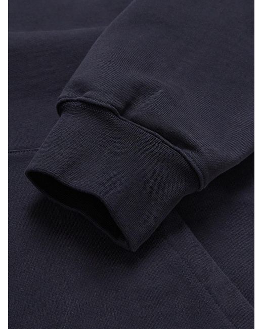 mfpen Blue Standard Organic Cotton-Jersey Hoodie for men