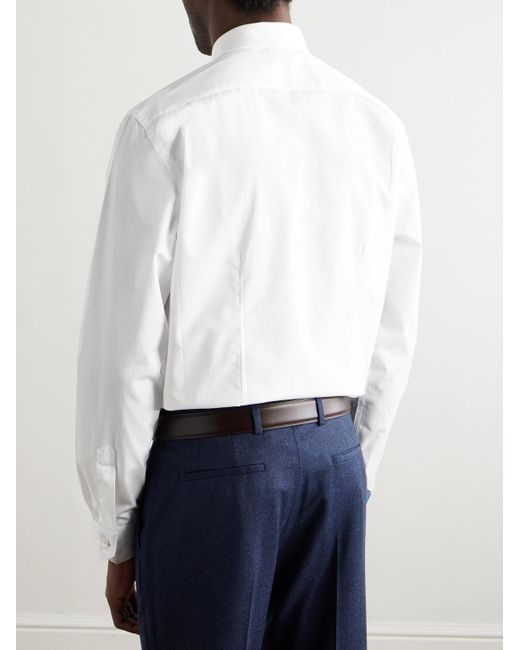 Paul Smith White Cotton-Poplin Shirt for men