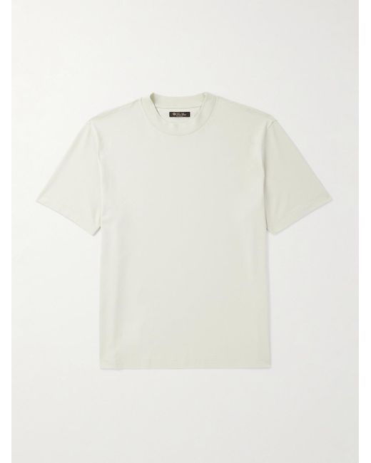 Loro Piana White Cotton-jersey T-shirt for men