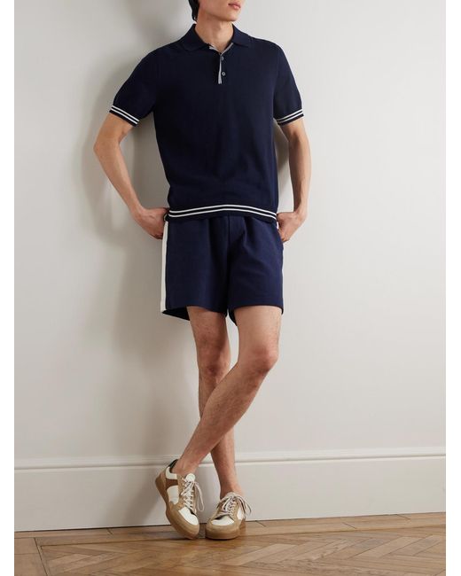 Mr P. Blue Tennis Organic Cotton Polo Shirt for men