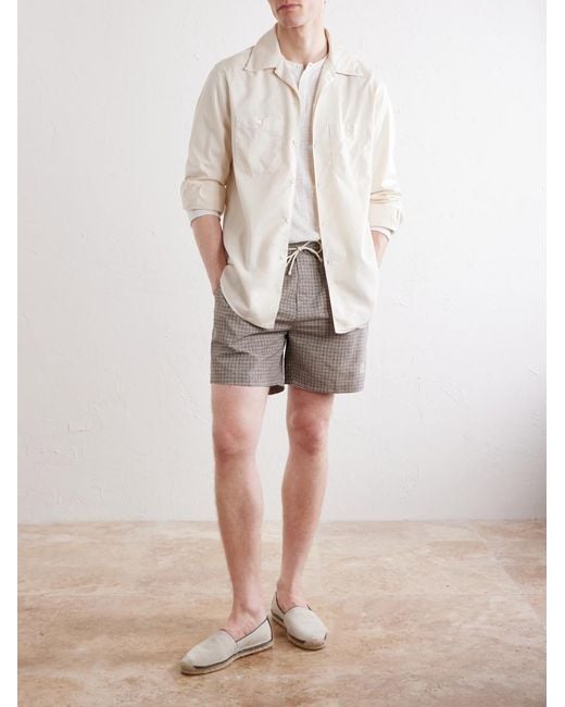 Brunello Cucinelli Natural Cotton-Poplin Shirt for men