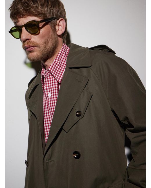 Garrett Leight Green Mcnally Oval-Frame Acetate Sunglasses for men