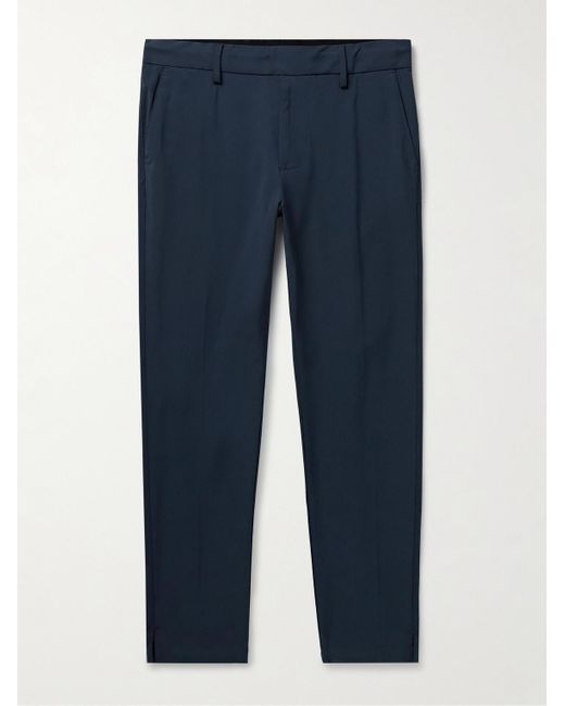 James Perse Blue Golf Slim-Fit Stretch Cotton-Blend Trousers for men